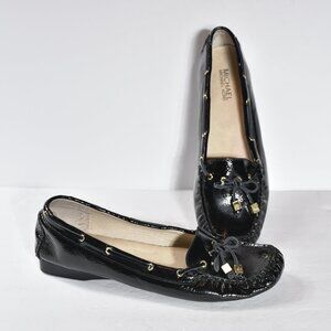 MICHAEL Michael Kors Patent Black Driving Moccasins size 9.5